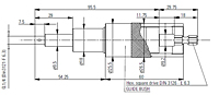 Axial Compensator 1/4" Square Drive Accessory for Pneumatic SD & NR for Automation